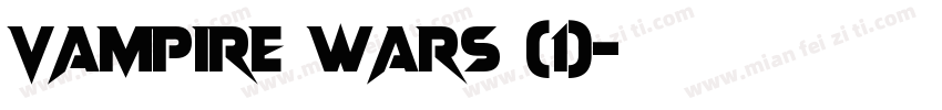 Vampire Wars (1)字体转换